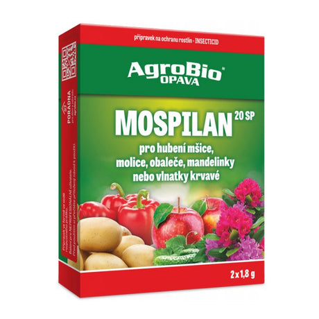 Přípravek proti mšicím a molicím AGROBIO Mospilan 20 SP 2x1,8g