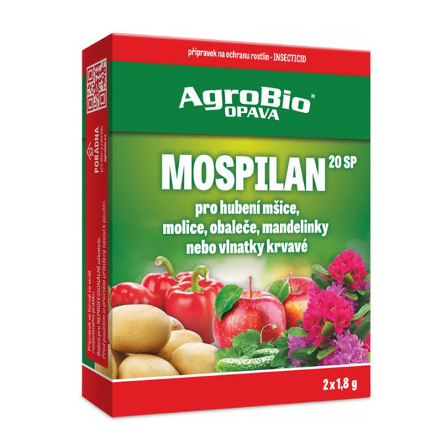 Přípravek proti mšicím a molicím AGROBIO Mospilan 20 SP 2x1,8g