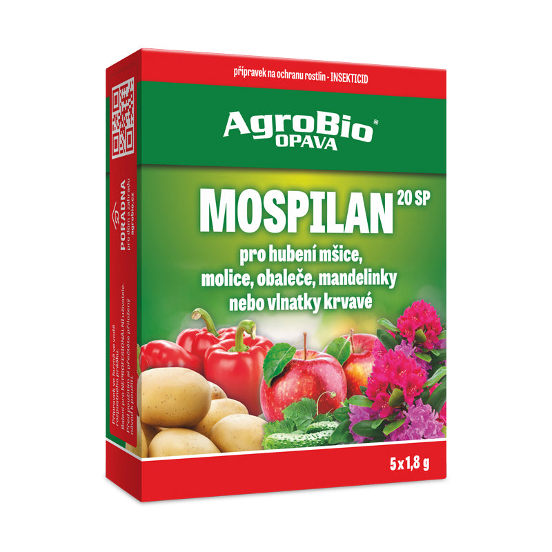 Přípravek proti mšicím a molicím AGROBIO Mospilan 20 SP 5x1,8g