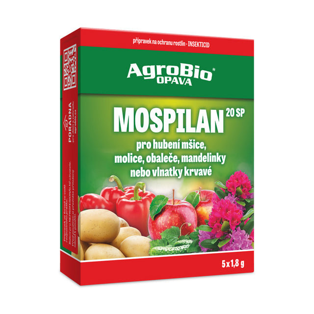 Přípravek proti mšicím a molicím AGROBIO Mospilan 20 SP 5x1,8g