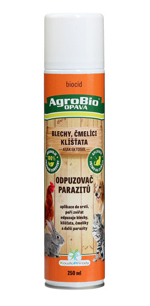 Odpuzovač parazitů (blechy, klíšťata, čmelíci) AGROBIO Atak Ektosol 250ml