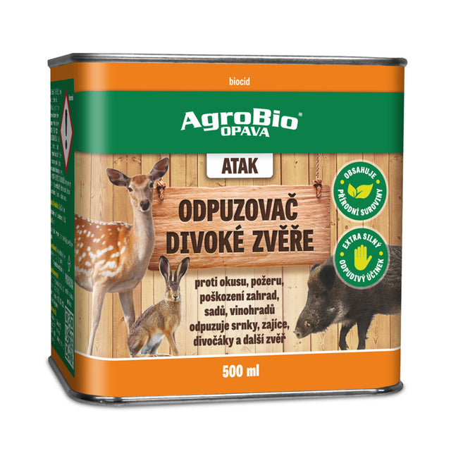 Odpuzovač divoké zvěře AGROBIO Atak 500ml