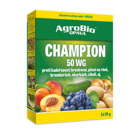 Přípravek proti houbovým a bakteriálním chorobám AGROBIO Champion 50 WG 2x10g