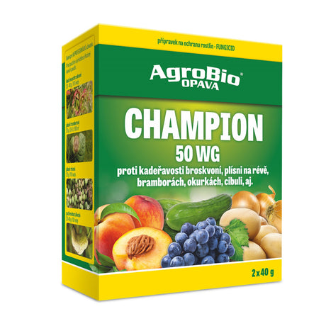 Přípravek proti houbovým a bakteriálním chorobám AGROBIO Champion 50 WG 2x40g