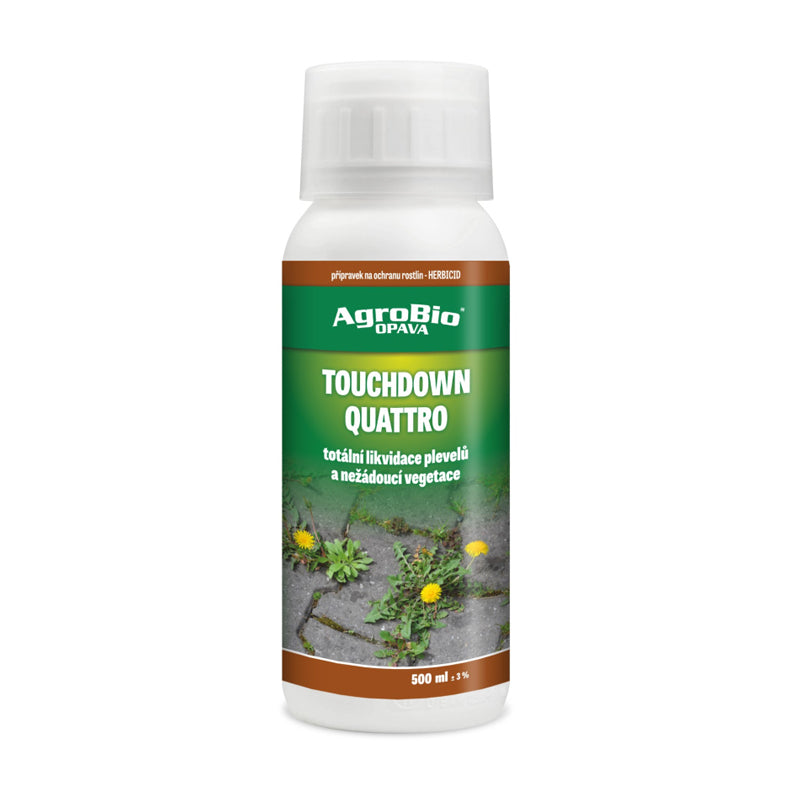 Přípravek proti jednoletým a víceletým plevelům AGROBIO Touchdown Quattro 500ml