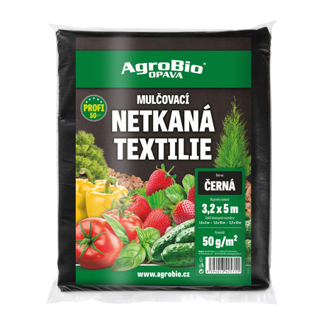 Netkaná textílie AGROBIO 3,2x5m černá