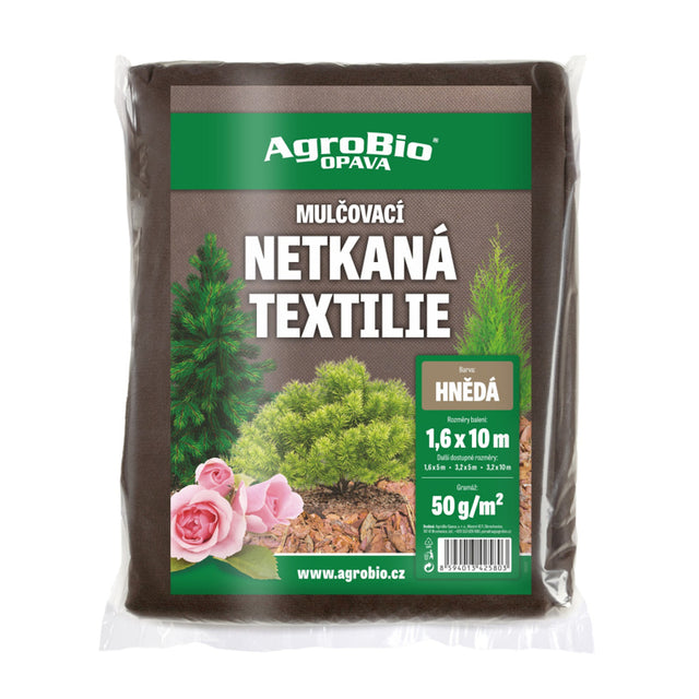 Netkaná textílie AGROBIO 1,6x10m hnědá