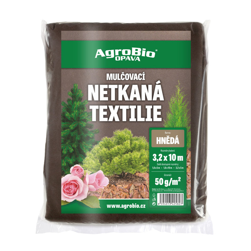 Netkaná textílie AGROBIO 3,2x10m hnědá