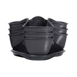 Květináč na bylinky COUBI HERBAL grafit 29,5x29,5x38cm