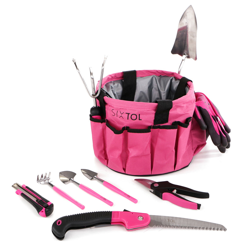 Sada zahradního nářadí SIXTOL GARDEN PINK 10 10ks