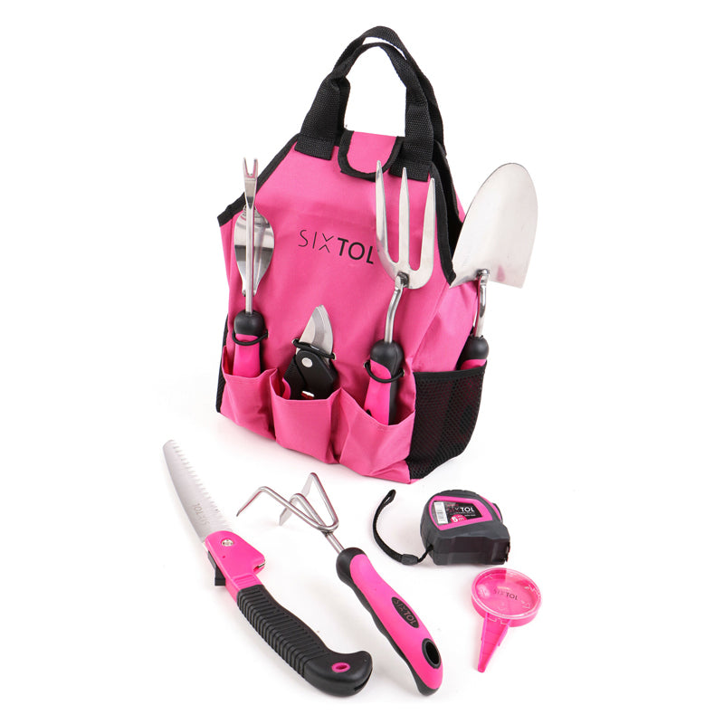 Sada zahradního nářadí SIXTOL GARDEN PINK 12 12ks