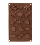 Forma na pečení vánočního cukroví ORION 29x17x1,5cm Brown