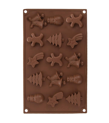Forma na pečení vánočního cukroví ORION 29x17x1,5cm Brown