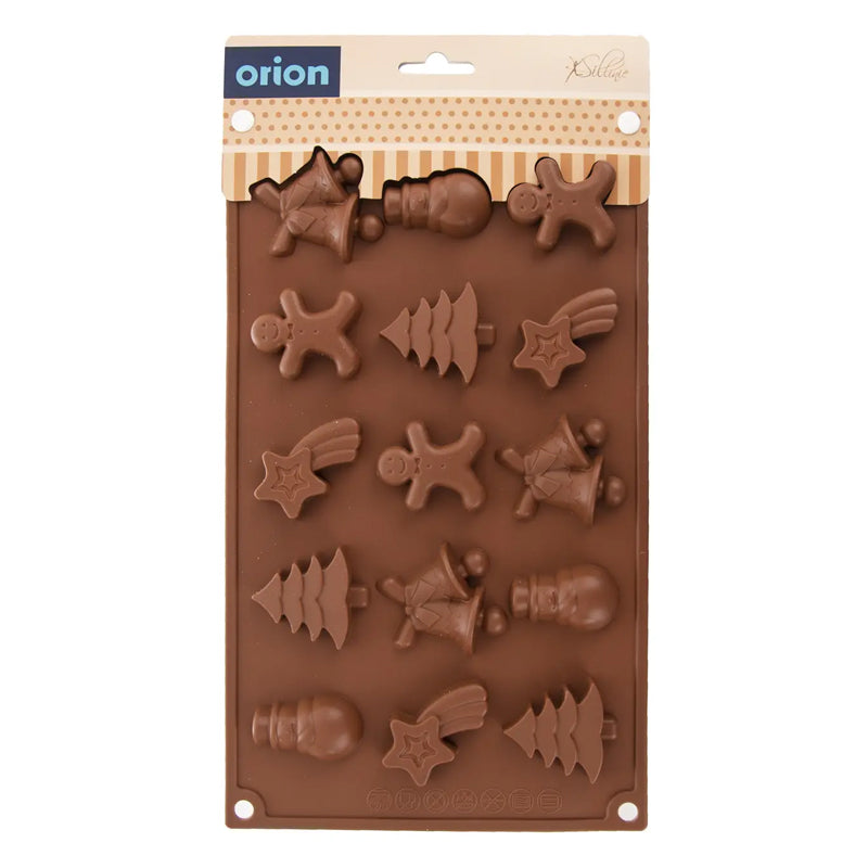 Forma na pečení vánočního cukroví ORION 29x17x1,5cm Brown
