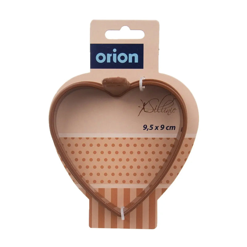 Forma na pečení lívanců/volských ok ORION Srdce 9,5x9x2cm Brown