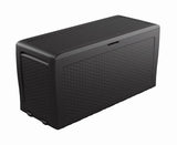 Box zahradní KETER Samoa Rattan Box 270l Graphite