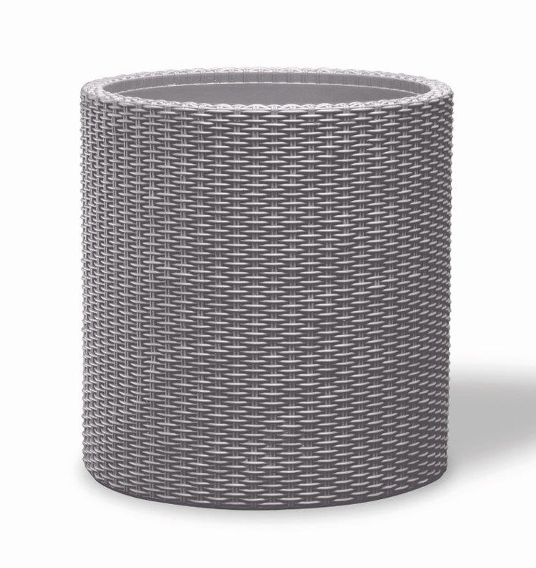Květináč KETER Cylinder M Silver Grey