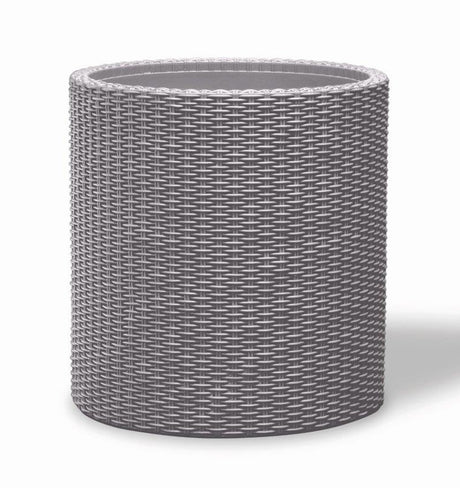 Květináč KETER Cylinder M Silver Grey