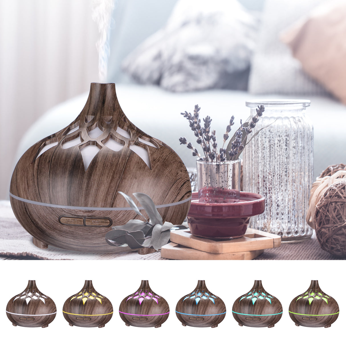 Aroma difuzér SIXTOL Palm Grey Wood
