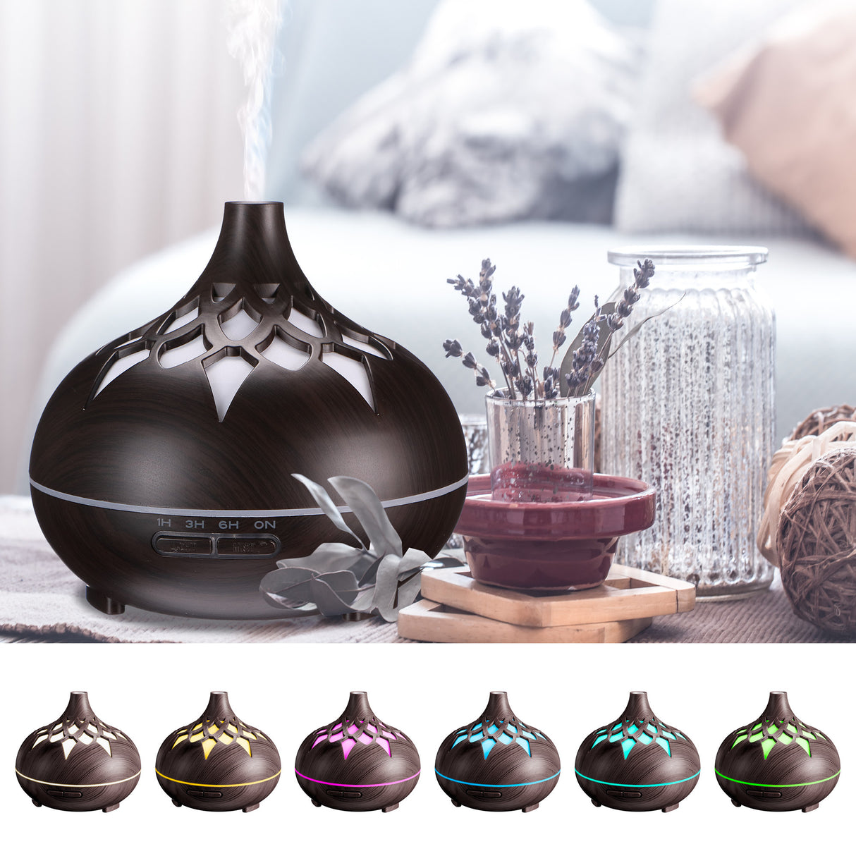 Aroma difuzér SIXTOL Palm Dark Wood