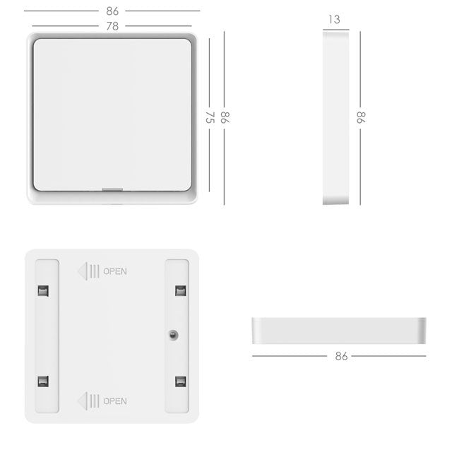 Smart vypínač IMMAX NEO 07506C ZigBee Tuya sada 3ks
