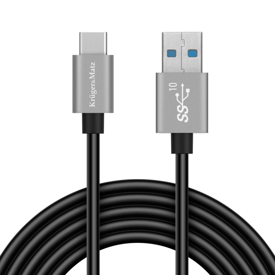 Kabel KRUGER & MATZ KM1262 Basic USB/USB-C 0,5m Black