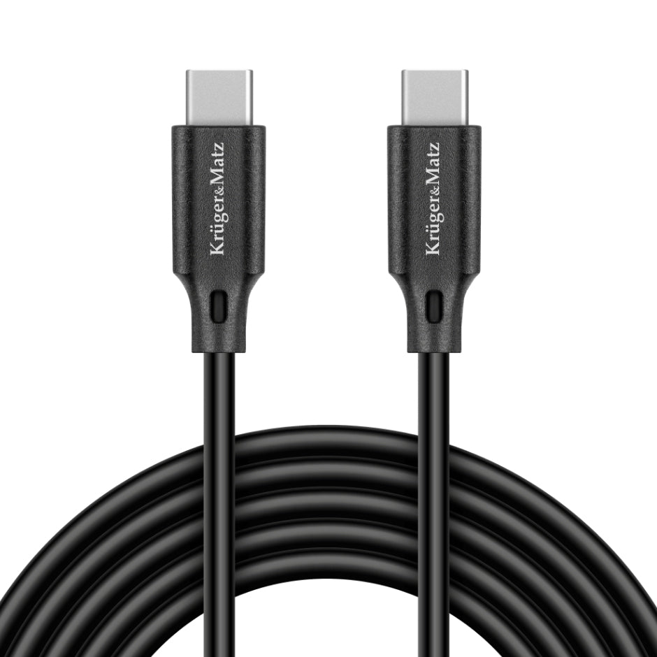 Kabel KRUGER & MATZ KM1261 Basic USB-C/USB-C 2,5m Black
