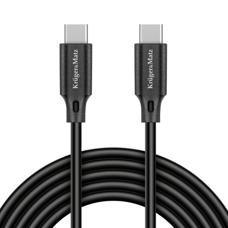 Kabel KRUGER & MATZ KM1261 Basic USB-C/USB-C 2,5m Black