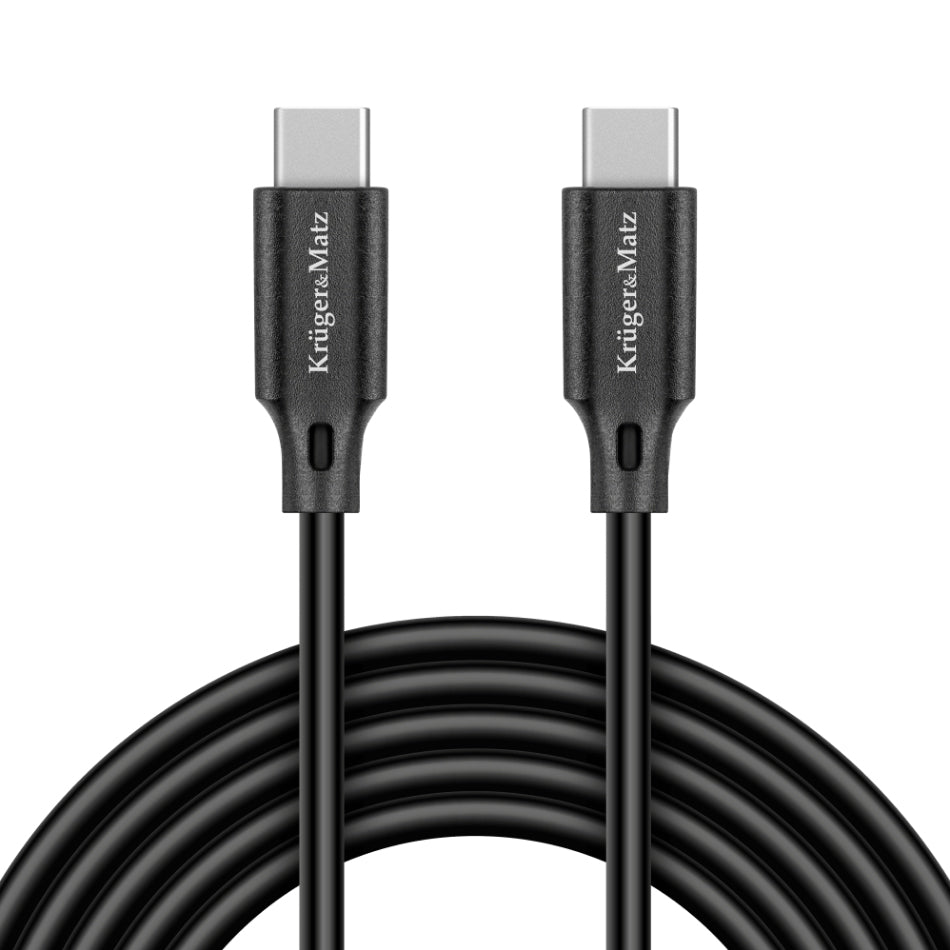 Kabel KRUGER & MATZ KM1260 Basic USB-C/USB-C 1m Black