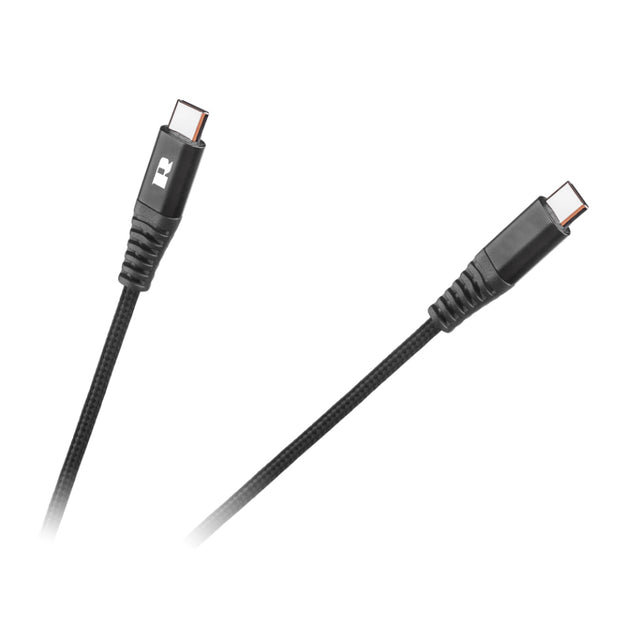 Kabel REBEL RB-6003-100-B  USB-C/USB-C 1m Black
