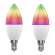 Smart LED žárovka E14 5W RGB CCT WOOX R9075/2pack WiFi Tuya sada 2ks