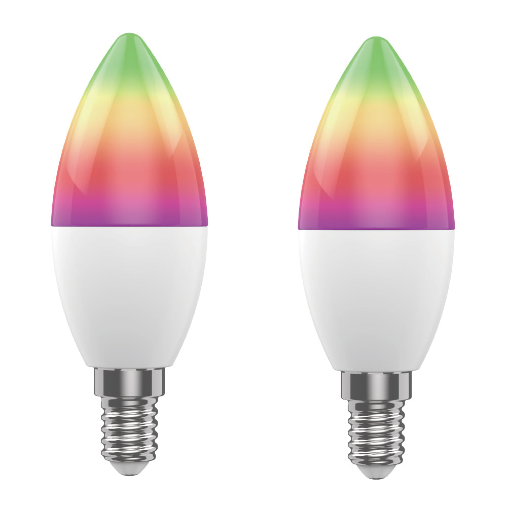 Smart LED žárovka E14 5W RGB CCT WOOX R9075/2pack WiFi Tuya sada 2ks