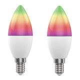 Smart LED žárovka E14 5W RGB CCT WOOX R9075/2pack WiFi Tuya sada 2ks
