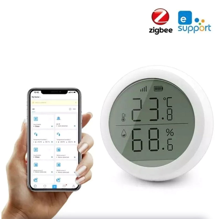 Smart teploměr s měřením vlhkosti MOES Temperature and Humidity Sensor ZigBee Tuya