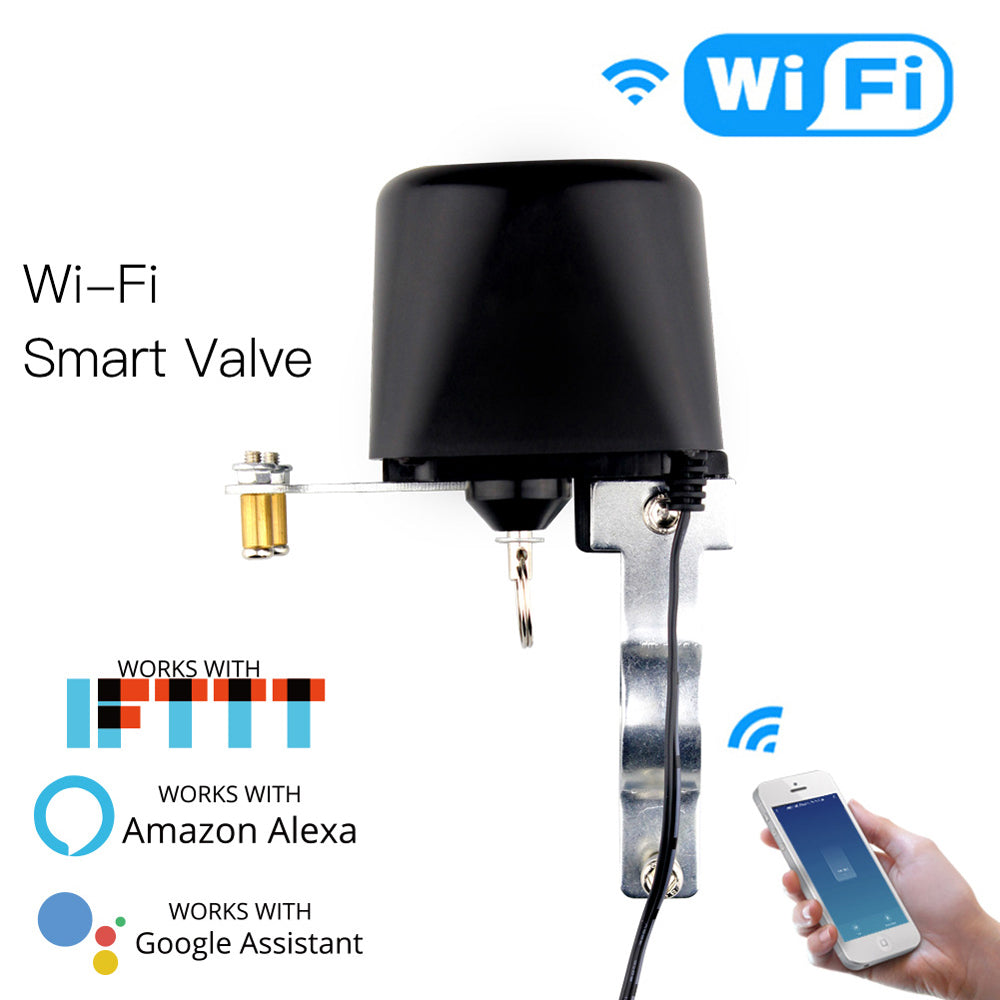 Smart motorizovaný zavírač ventilu MOES WV-LZ-BK Water Valve WiFi Tuya