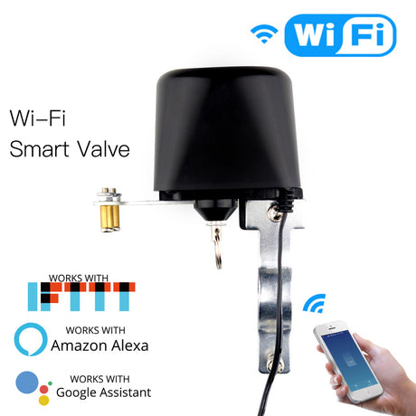 Smart motorizovaný zavírač ventilu MOES WV-LZ-BK Water Valve WiFi Tuya