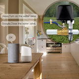 Smart motorizovaný zavírač ventilu MOES WV-LZ-BK Water Valve WiFi Tuya