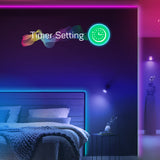 Smart LED pásek 24V 30LED/m IP44 12W RGB NOUS F6 5m Bluetooth Tuya