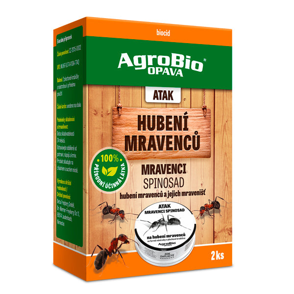 Nástraha na mravence AGROBIO Atak Spinosad 2ks