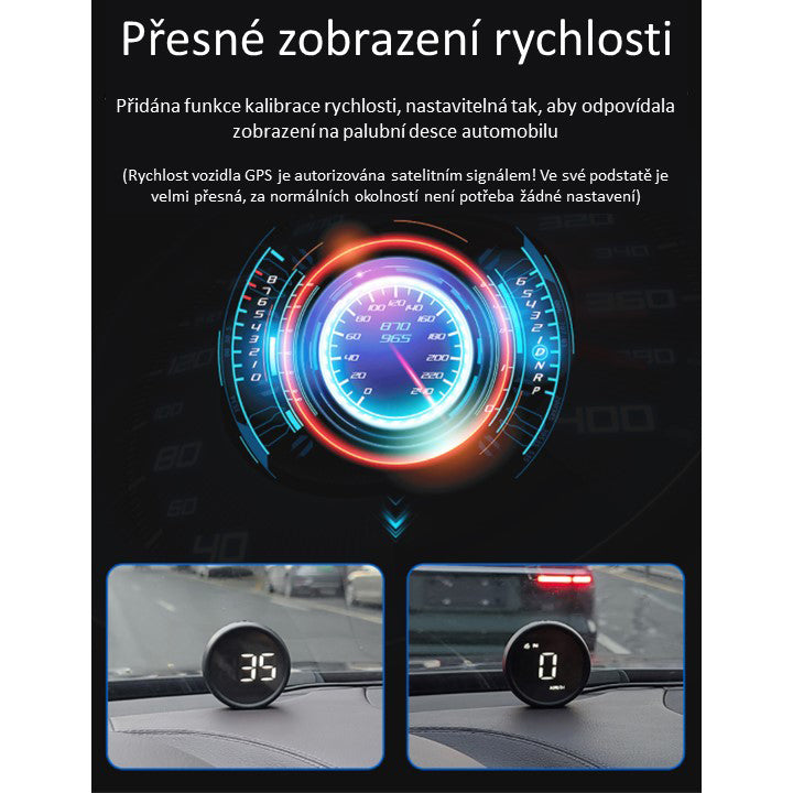 Palubní displej STU se137 GPS měřič rychlosti