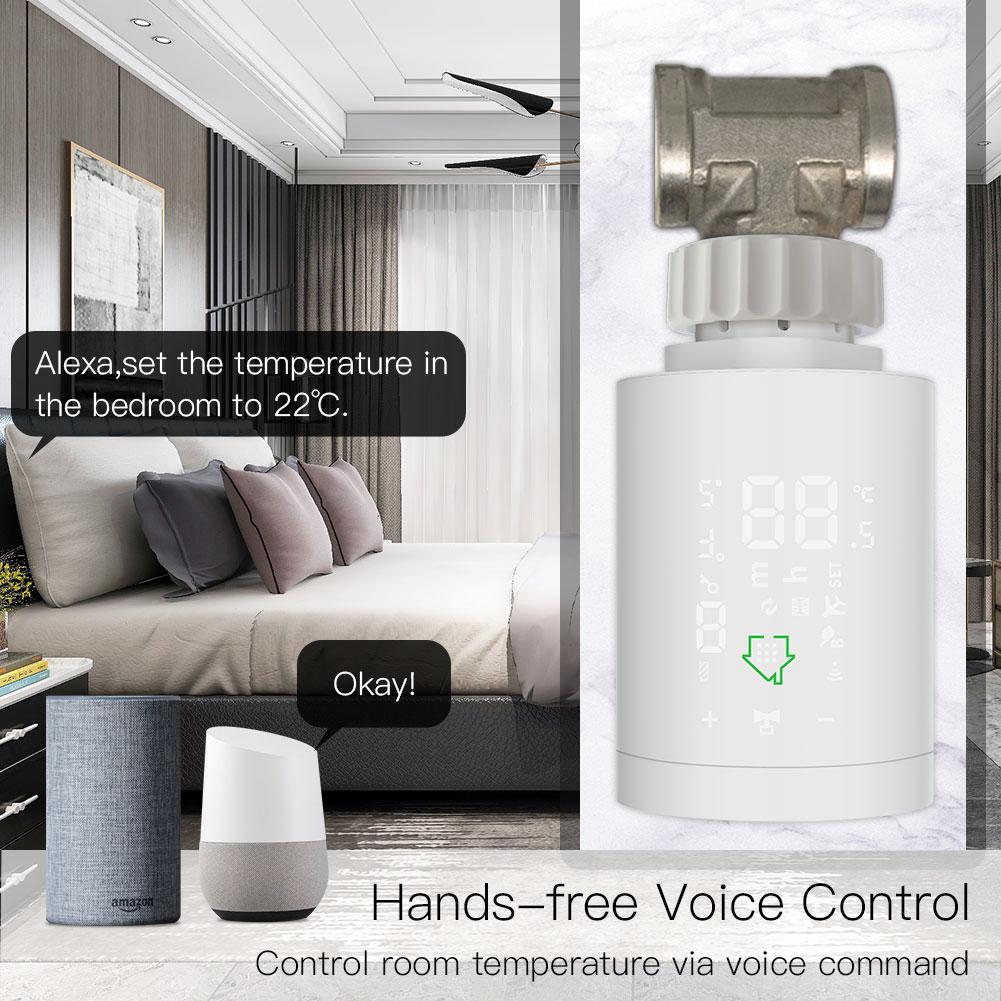 Smart termostatická hlavice MOES Thermostatic Radiator Valve TS0601 ZigBee Tuya