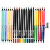 Pastelky trojhranné EASY Creative klasické a oboustranné 24ks / 36 barev v kovové krabičce