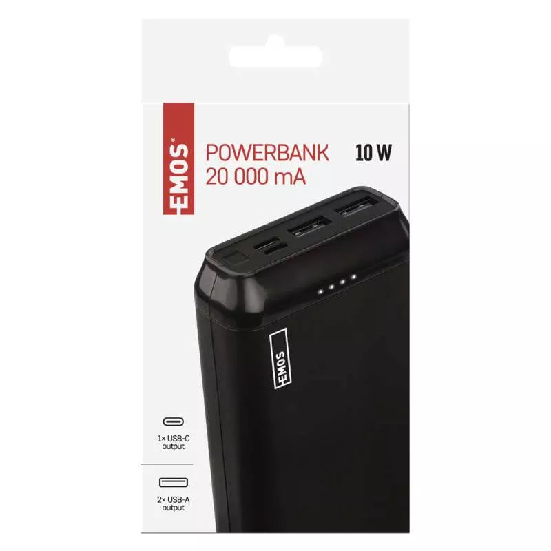 PowerBank EMOS Alpha2 20 20000mAh Black