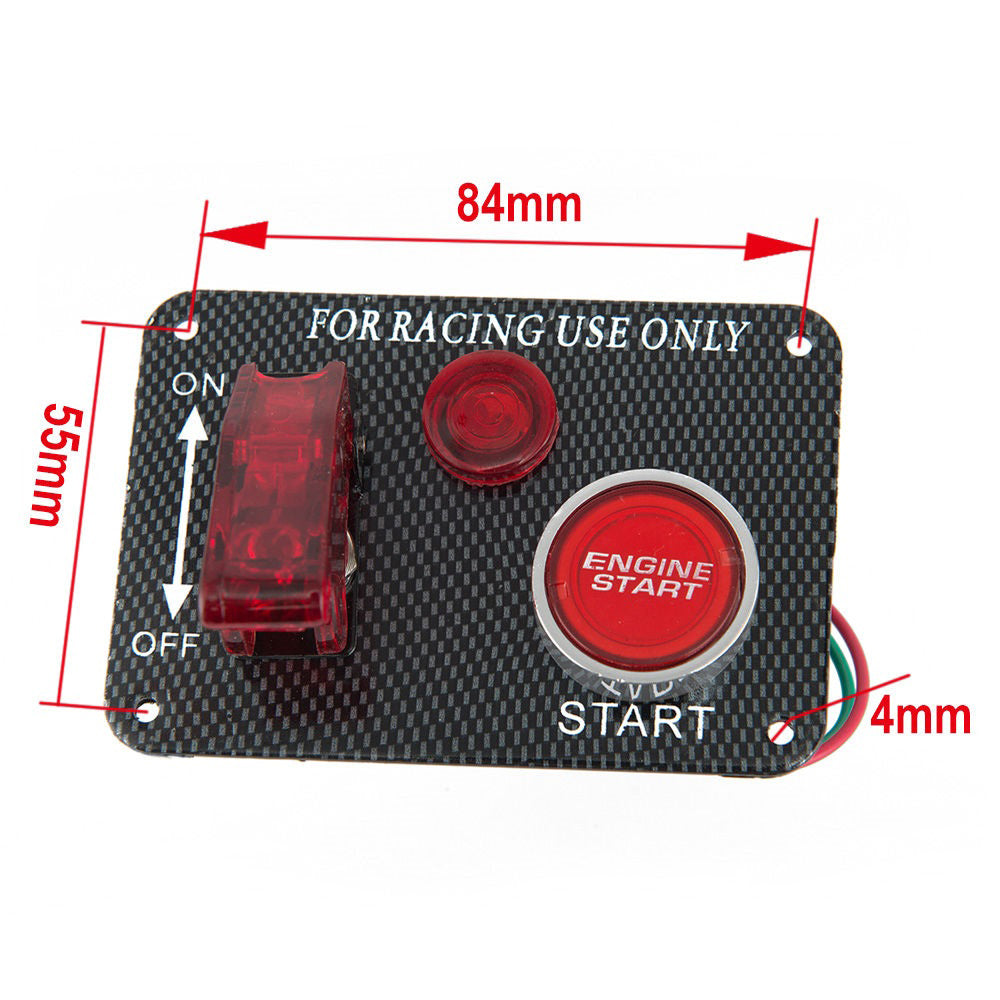 Tlačítko START + 1x spínač s kontrolkou STU 47165 12V