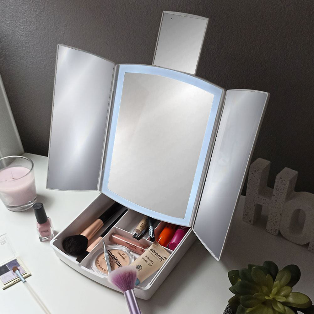 Zrcátko 4L 9828 LED skládací