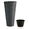 Květináč SAND SLIM antracit 29,6cm