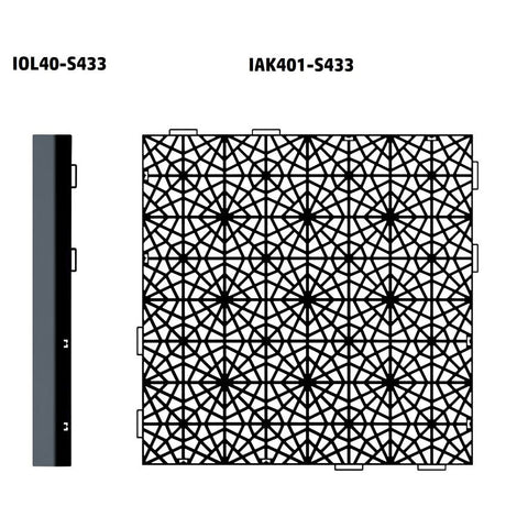 Dlaždice zahradní MOSAIC černá 39,7x39,7cm