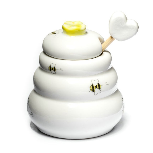 Dóza na med s dřevěnou naběračkou GADGET MASTER Honey Pot