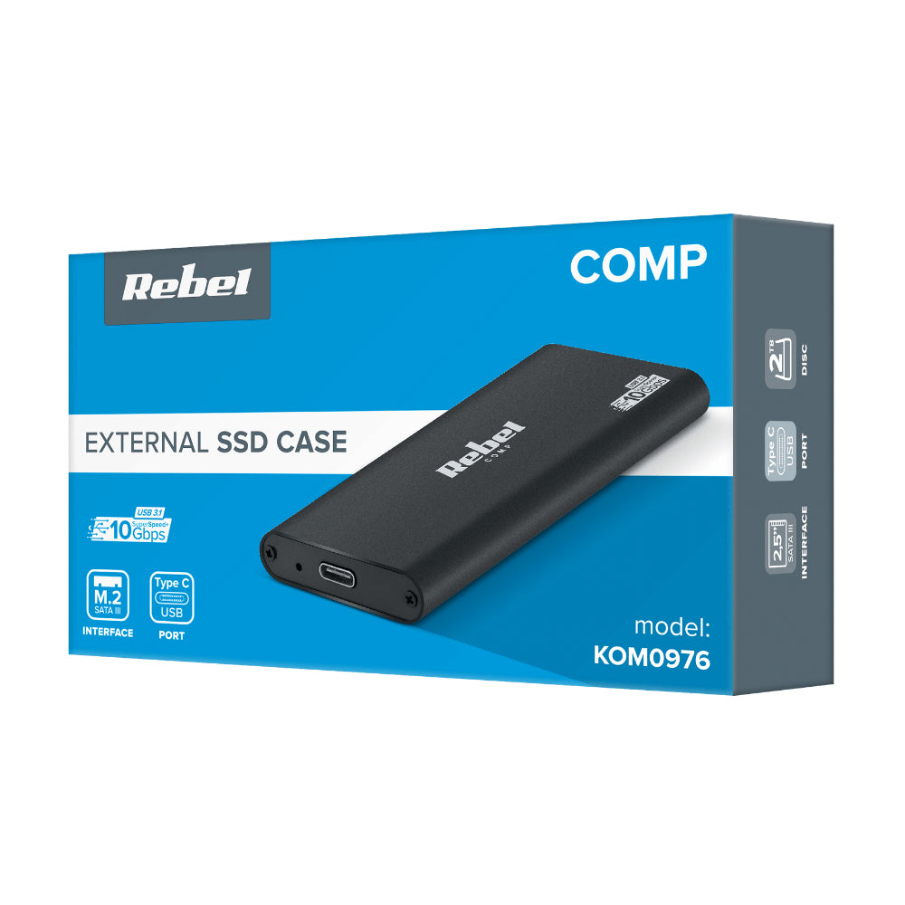 Externí pouzdro pro M.2 SSD REBEL KOM0976
