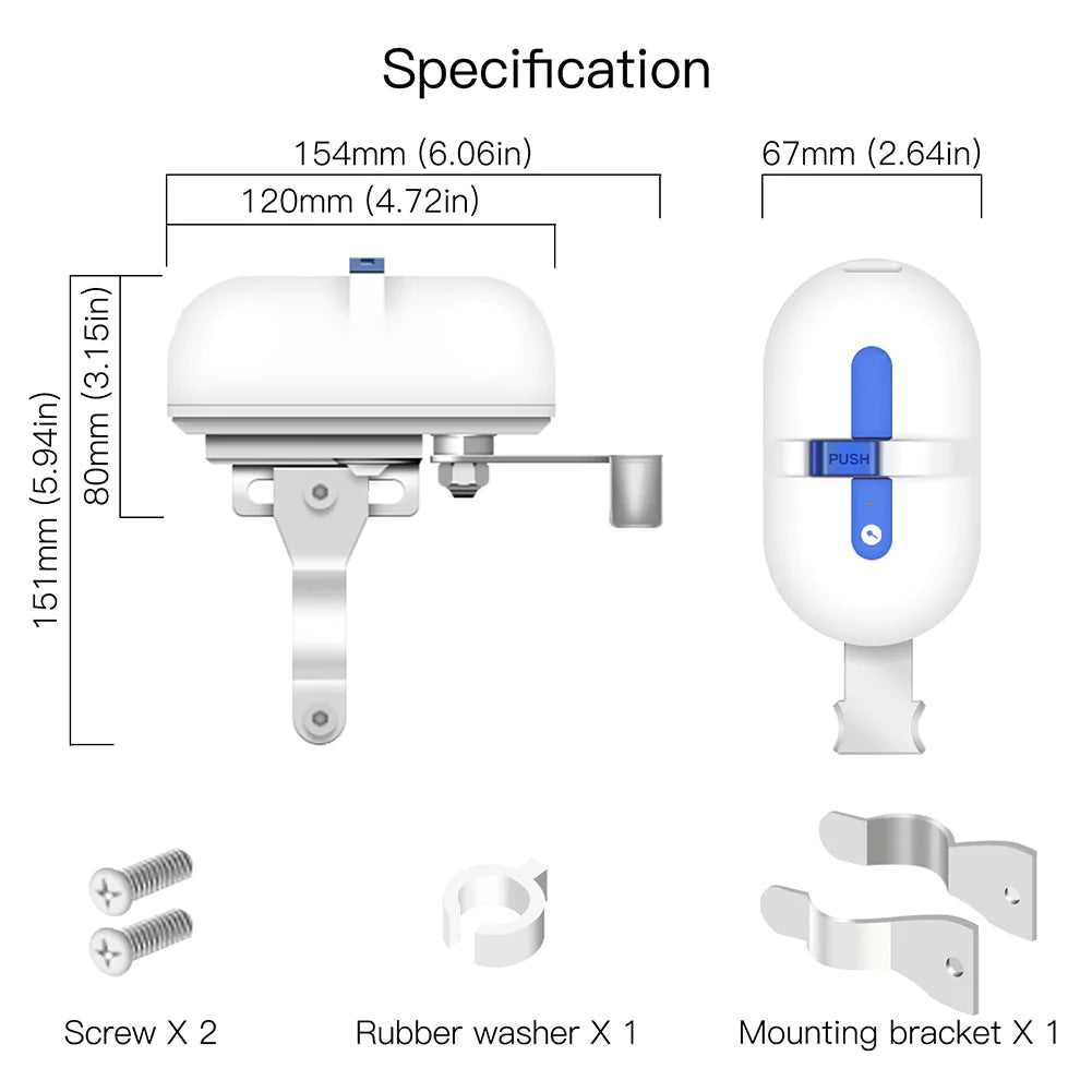 Smart motorizovaný zavírač ventilu MOES WV-QY-EU Water Valve WiFi Tuya
